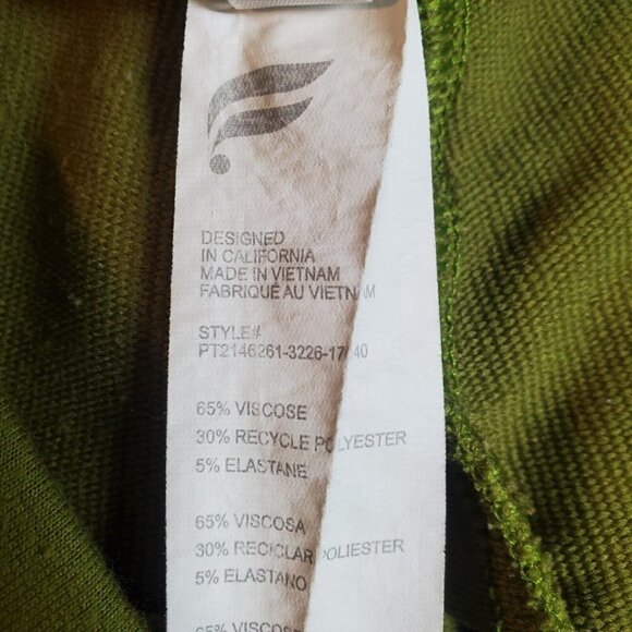 Fabletics Women's Gemma Jogger Pants Basil Green Athleisure Pockets Sz M - Picture 9 of 11